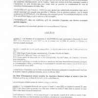 Convocation des électeurs 